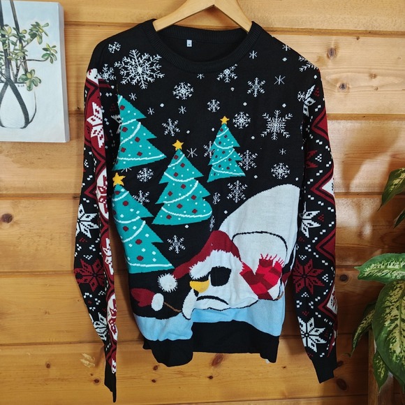 united states sweaters Sweaters - Women's Ugly Christmas Sweater Melting Snowman Medium Light Up New